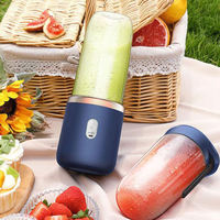 Professionele Roestvrijstalen Messen Draagbare Elektrische Usb Mini Oranje Citrus Citroenblender Mixer Molen Vers Fruit Juicer