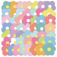 50 autocollants adhésifs créatifs et mignons à motif floral, logo personnalisé, pour tasses, ordinateurs, décoration imperméable, design floral unique