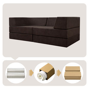 फोल्डेबल बिस्तर बोनलेस सोफे मॉड्यूलर लक्जरी कैनाप कपड़े संपीड़ित सोफे कुशी परिवर्तनीय स्लीपर सोफे - Product Image 6