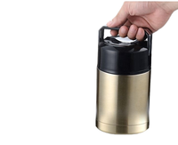 Termo portátil grande de 1000ml, termo aislado, botella de vacío para acampar al aire libre, uso en oficina y coche, para sopa, Gachas, almacenamiento de alimentos