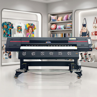 Mesin Cetak Sublimasi Kecepatan Tinggi 1.8m Dual Printhead Format Besar untuk Kain Polyester