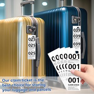 Biglietti per Deposito Indumenti in Carta, Numeri per Deposito Indumenti, Etichette per Deposito Indumenti, Biglietti di Ritiro Personalizzabili - Product Image 2