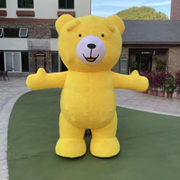 Efun-Mascotte d'ours gonflable de Ted, costume de mascotte de dessin animé d'ours gonflable pour adulte, costume de poupée, couvre-chef en peluche à vendre, 1 quantité minimale de commande