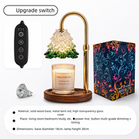 Lampe chauffe-bougie électrique réglable avec minuterie et variateur d'intensité pour sapin de Noël, vente en gros