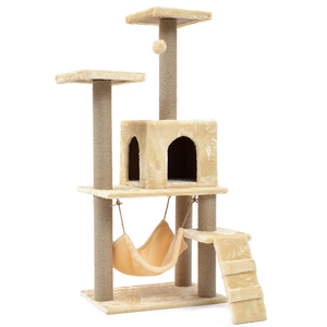 3 Layer <b>Cat</b> <b>Tree</b> Sisal Castle Large Climbing Scratch Pet Scratcher <b>Wood</b> Condo Furniture Tower <b>Cat</b> <b>Tree</b> - Product Image 2