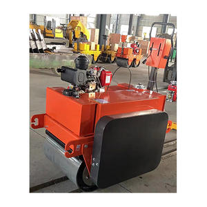 Kleine 1000KG dubbeltrommel aangedreven diesel hydraulische trilwegwals met <span class=keywords><strong>Honda</strong></span> motorpomp grondcompactor - Product Image 4