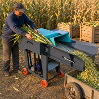 Machine de découpe automatique pour ensilage agricole, herbe et paille, avec moteur électrique et système de convoyeur à bande pour usine