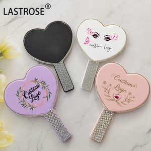 <span class=keywords><strong>Espejo</strong></span> de <span class=keywords><strong>Maquillaje</strong></span> de Mano con Forma de Corazón y Diamantes de Imitación, <span class=keywords><strong>Espejo</strong></span> de Viaje de Marca Privada, Regalo para Mujer - Product Image 6