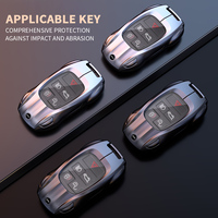 Housse de clé en alliage de zinc à protection intégrale pour Land Rover Range Sport Discovery 5 Defender Freelander 2 Accessoires de clé de voiture