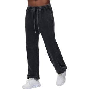 KEEPSHOWING Pantalon de survêtement acide pour homme, jogging athlétique à taille élastique, pantalon long d'entraînement avec cordon de serrage, pantalon de jogging en coton coloré - Product Image 1