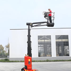 मोबाइल टेलीस्कोपिक कार्य मंच इलेक्ट्रिक हाइड्रोलिक 9 मीटर 200 किलोग्राम कर्मियों ने स्व-चालित ऊर्ध्वाधर मस्तूल उठाया - Product Image 4