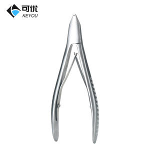 Pince coupante en métal Keyou, en acier inoxydable, partiellement dentelée, de qualité industrielle, pour la réparation des vis de lunettes - Product Image 1