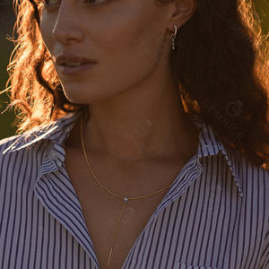 2025 लड़की फैशन गहने चांदी की सोने की बीड चेन 925 डिजाइन के साथ बनी - Product Image 5