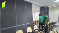 Diviseur de cloison pliant de panneau de MDF de haute qualité divers types mur mobile acoustique d'entretien facile pour l'application d'école
