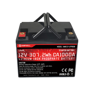 แบตเตอรี่ AMPXELL OEM ODM 3.2v เซลล์แบตเตอรี่ลิเธียม CCA600 24Ah แบตเตอรี่สตาร์ท-สต็อปสำหรับรถยนต์ AMX12-240FQ 12V แบบ Deep Cycle ชาร์จได้ - Product Image 2
