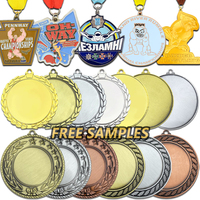 Fabricante de medallas de China Diseño personalizado barato Medallas de fútbol y trofeos Medallas de fútbol de esmalte de metal