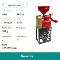 Petite machine à décortiquer le riz domestique à faible bruit, origine Chine, capacité 50 kg, fonctions de broyage, d'écosage et de battage