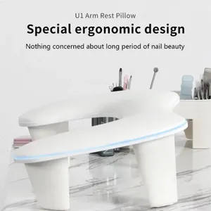 ที่วางมือรูปตัวยูแบบถอดได้ ปรับเอียงได้ ทำจากหนัง PU ไมโครไฟเบอร์นุ่ม พร้อมหมอนรองมือ - Product Image 2