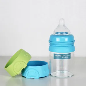 Hot Sell newborn wide caliber Baby Milk Bottle Glass
