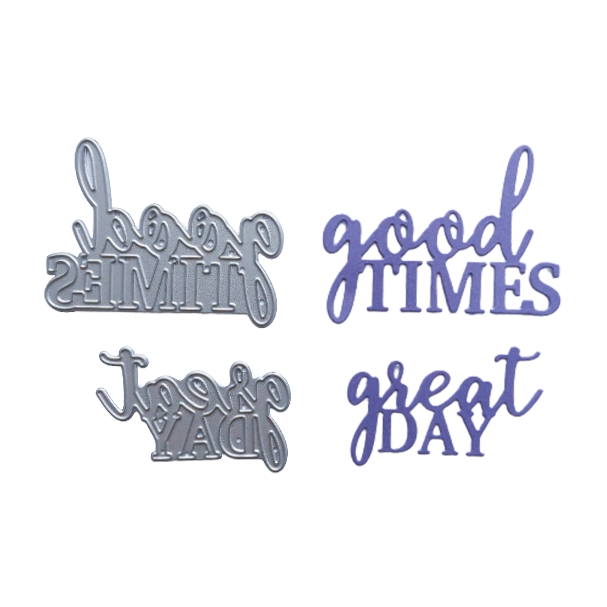 Хорошие времена и отличные формы для вырезания бумажных карт и скрапбукинга