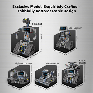 Kayu k96170 הוביל שינוי ביטוי מסך של אורות רובוטים בין-כוכביים תכנות קטנים של צעצועי אבן בניין - Product Image 3