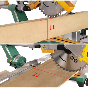 IndustrialGrade Woodworking Panel <b>Saw</b> Sliding Miter <b>Saw</b> with Induction Motor <b>Bench</b> Top Model - Product Image 2