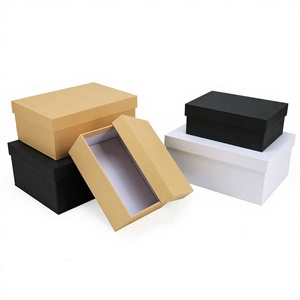 Rigid Box Manufacturer Handmade Magnetic Closure Customizable Simple Easy Folding <b>Book</b> Shaped Delivery Carton Black White <b>Boxes</b> - Product Image 4