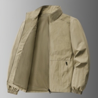 Veste Bomber Décontractée Homme Grande Taille à Col Montant pour l'Extérieur, Veste de Travail Hiver Personnalisée pour Homme – Vente en Gros Usine