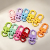 Loquet de porte anglais en alliage coloré avec peinture au four, fermoir à ressort, perles artisanales, accessoires de bijoux DIY, breloque pour sac de poupée