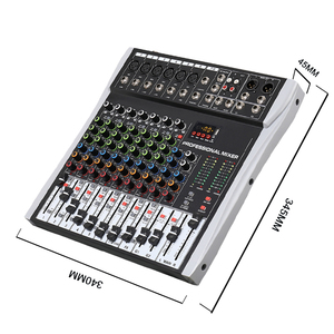 Mezclador Digital GTX-8/12 Canales con Efectos DSP Integrados, Consola Amplificada, Bluetooth, USB, Reproducción y Grabación <span class=keywords><strong>de</strong></span> Audio desde Computadora - Product Image 6