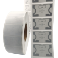 Étiquette adhésive imprimable UHF 860~960 MHz, 53*33 mm, étiquette RFID UHF U8 pour la gestion logistique d'entrepôt