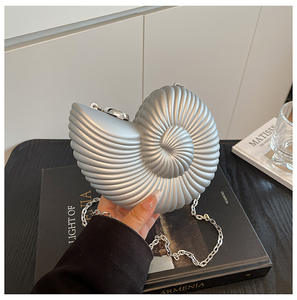 2025 bolso <span class=keywords><strong>de</strong></span> noche <span class=keywords><strong>de</strong></span> concha geométrica <span class=keywords><strong>para</strong></span> mujer, nuevo bolso transparente <span class=keywords><strong>de</strong></span> gelatina transparente <span class=keywords><strong>de</strong></span> moda, bolso <span class=keywords><strong>de</strong></span> concha <span class=keywords><strong>de</strong></span> caracol, bolsos cruzados con cadena acrílica - Product Image 3