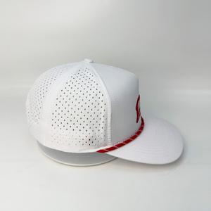 Người đàn ông Nữ 5 Bảng điều chỉnh hơi cong vành Rope Golf mũ thể thao không thấm nước gorras thêu biểu tượng tùy chỉnh Mũ bóng chày - Product Image 5