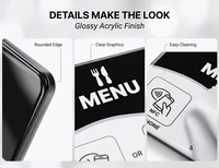 Support de table intelligent avec puce NFC 213 et code QR, activation par simple pression, carte de commentaires personnalisable avec logo Google, pour restaurants, hôtels et programmes de fidélisation