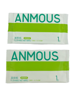 ANMOUS Lingettes humides jetables non tissées pour l'hygiène intime, emballage individuel, prix usine Chine, portables