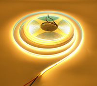 Cob Strip lampu Led Fcob, pita cahaya LED putih hangat 3000K 4000K 6000K 8mm fleksibel 12V 24V Cob Fcob