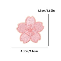 Patchs en tissu brodé personnalisés Chenying, style japonais, pour sacs/sacs à main, vêtements, motif Sakura Koi Fish
