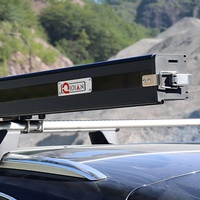 Tragbares Auto-Vordach mit Hartschalenkoffer 3x3, Dachzelt für den Heckbereich, ausziehbarer Sonnenschutz aus Aluminiumlegierung