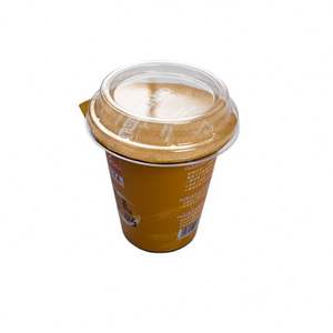 Conteneur d'emballage en plastique de 330Ml, <span class=keywords><strong>Pot</strong></span> de <span class=keywords><strong>yaourt</strong></span>, gel PP, avec couvercle et cuillère - Product Image 1