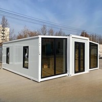 Maison Conteneur Extensible Préfabriquée en Gros 40ft 20ft Maison Extérieure 2 3 Chambres Conteneur à Panneaux Sandwich
