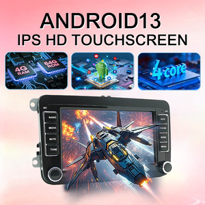 Sistema Multimedia para Auto de 7 Pulgadas, <span class=keywords><strong>Android</strong></span> 13, 4 Núcleos, Pantalla Táctil, Reproductor de Audio y Video Estéreo para VW Lavida 2013-2014, Reproductor de DVD - Product Image 4