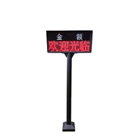 Afficheur LED Tenet TH4 pour péage et usage résidentiel, avec options de communication TCP/IP, RS485, RS232, étanche pour extérieur et intérieur, écran rouge