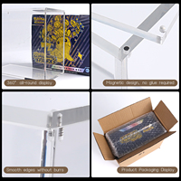 Schiebedeckel Acryl Booster Box Hülle UV-Schutz Stapelbare Display-Schutzhülle TCG-Kompatibel 5mm Dick Robust Cartoon