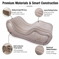Fournitures de jardin : Chaise longue gonflable en forme de S, fauteuil pliable à coussin d'air, mobilier pour jeux de bondage et d'amour