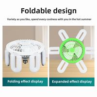 Ventilateur de plafond moderne 6000LM 2-en-1 avec lampe LED, télécommande, 3 vitesses, minuterie, silencieux, protection des yeux, sans scintillement, intensité variable E26/E27