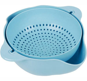 Offre Spéciale : Égouttoir à Salade Double Couche Flexible et Rotatif de Qualité Alimentaire - Product Image 1