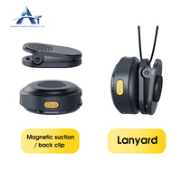 Le plus récent SX21 micro sans fil cravate ronde magnétique numérique sans fil collier Lavalier revers Microphone pour la diffusion en direct