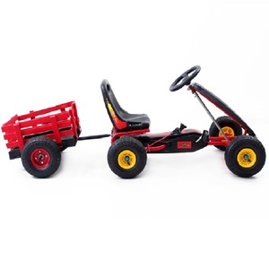 Kart à pédales pour enfants, 4 roues, voiture de course, siège réglable, frein à main, kart à propulsion par les pieds pour enfants - Product Image 6