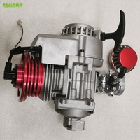 Moteur 2 temps 49cc Moteur de moto de course Moteur de moto de poche Quad Dirt Bike ATV 49cc 50cc