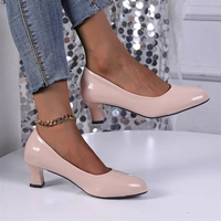Nouveauté - Chaussures à talons pour femmes grandes tailles avec semelles en caoutchouc de qualité, bout pointu, tendances de la mode estivale, talons bas pour femmes